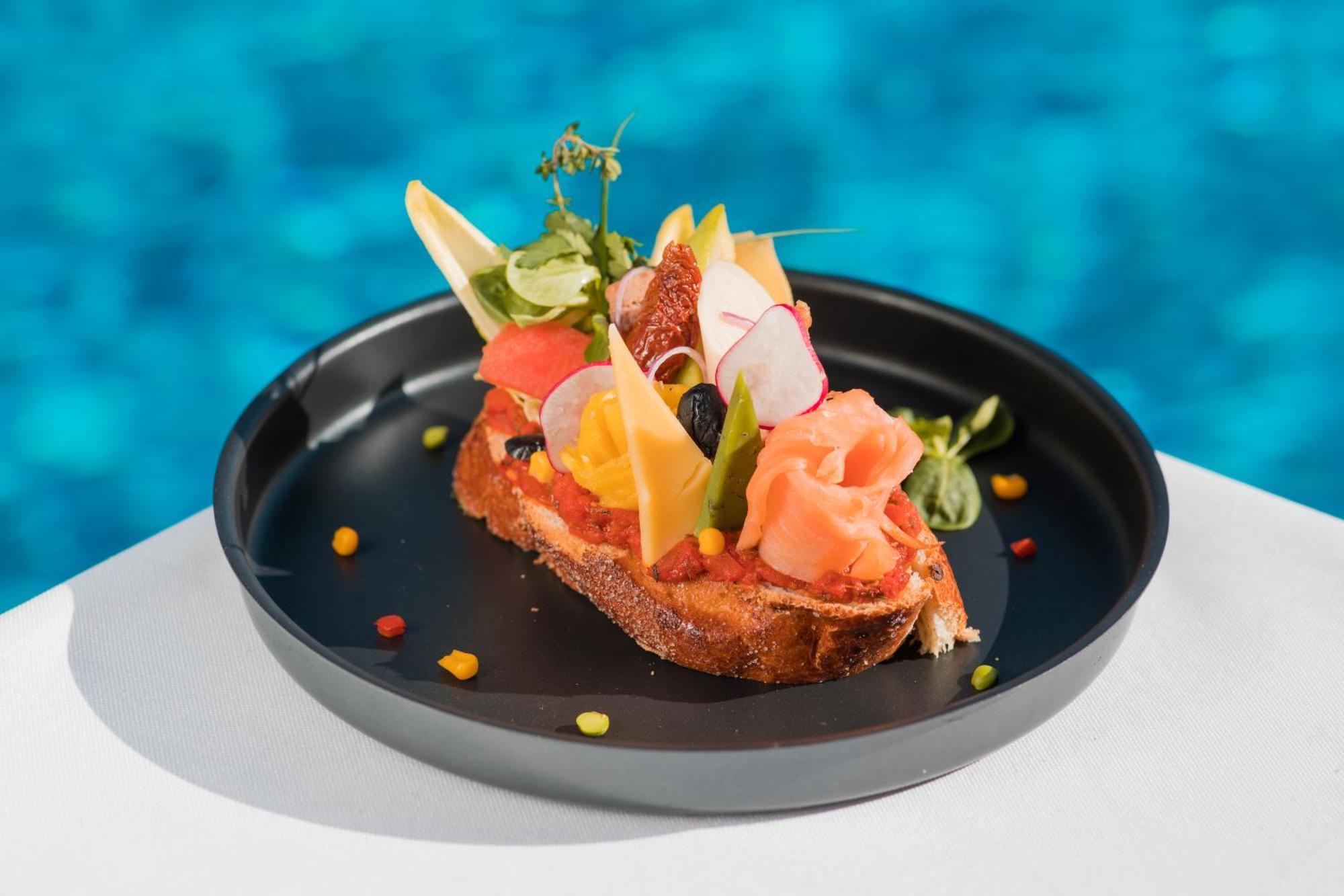 Grand Mogador Agdal & Spa Marakeş Dış mekan fotoğraf Salmon toast